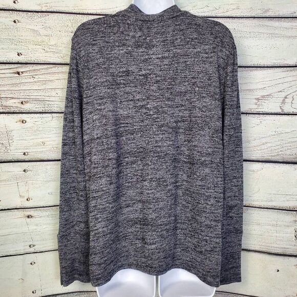 Rafaella Women’s XL Heather Gray Long Sleeve Pullover Soft Stretch Knit Top - Picture 4 of 7